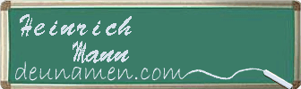 Heinrich Mann Visitenkarte